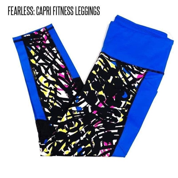 LuLaRoe Fearless Capri Fitness Leggings - Picture 1 of 1